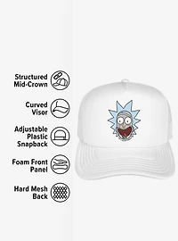 Rick And Morty Rick Headshot Foam Trucker Hat