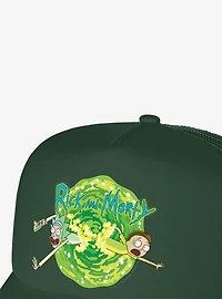 Rick And Morty Portal Foam Trucker Hat