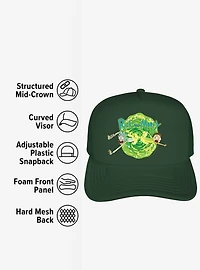 Rick And Morty Portal Foam Trucker Hat