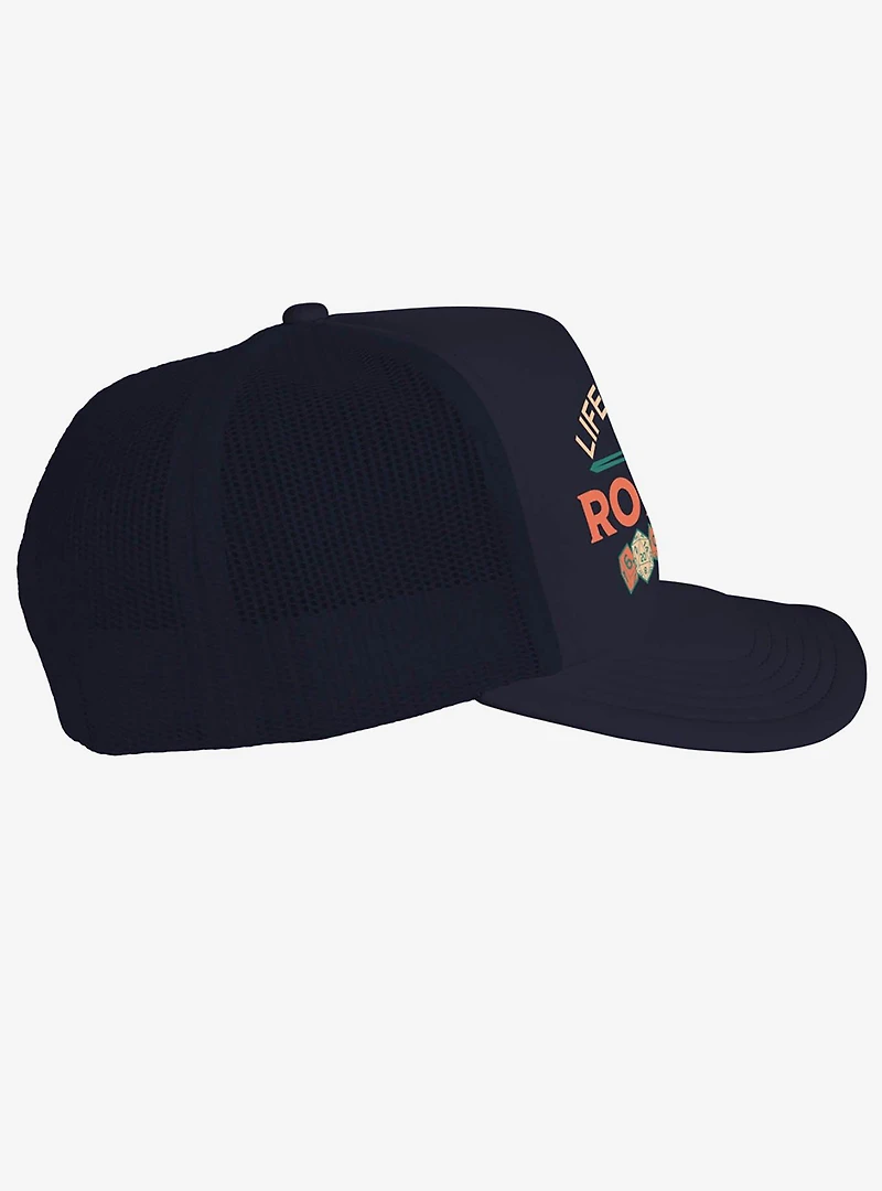 Dungeons And Dragons Life Is Better Rolling Dice Foam Trucker Hat