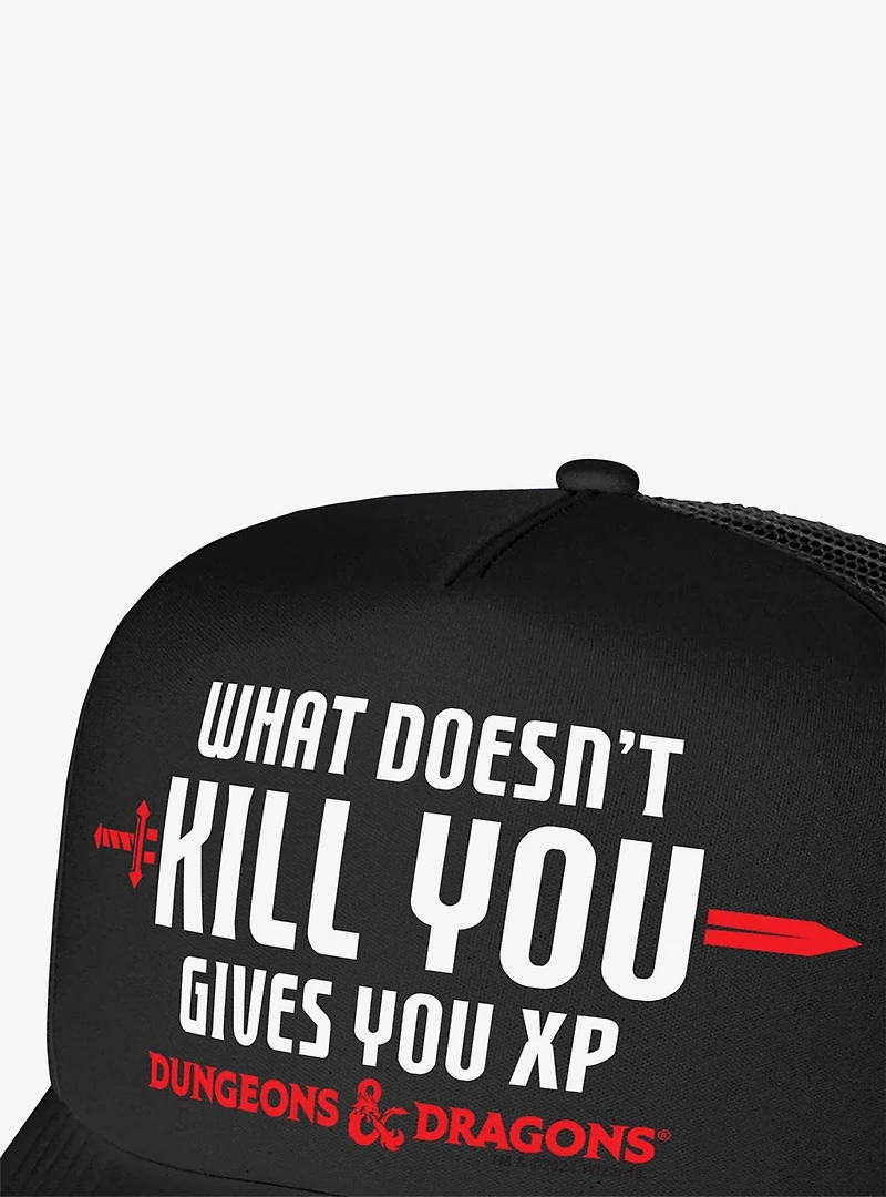 Dungeons And Dragons What Doesn't Kill You Gives You XP Foam Trucker Hat