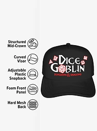 Dungeons And Dragons Dice Goblin Foam Trucker Hat