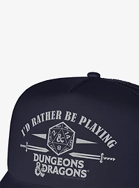 Dungeons And Dragons I'd Rather Be Playing Foam Trucker Hat
