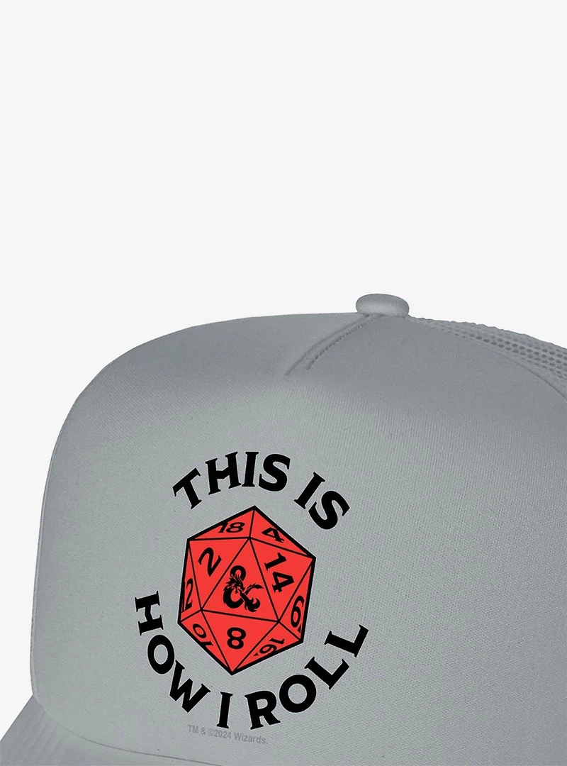 Dungeons And Dragons How I Roll Foam Trucker Hat