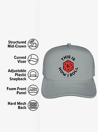 Dungeons And Dragons How I Roll Foam Trucker Hat