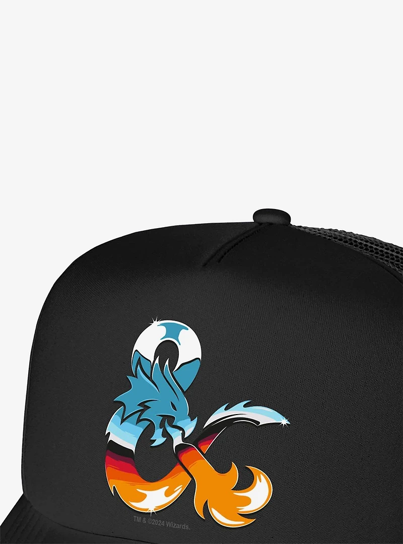 Dungeons And Dragons Chrome Ampersand Foam Trucker Hat
