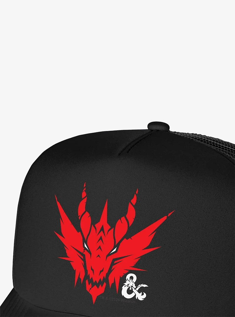 Dungeons And Dragons Red Dragon Head Foam Trucker Hat