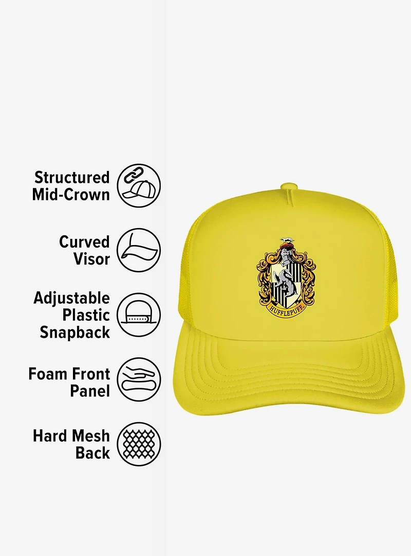Harry Potter Hufflepuff Crest Foam Trucker Hat
