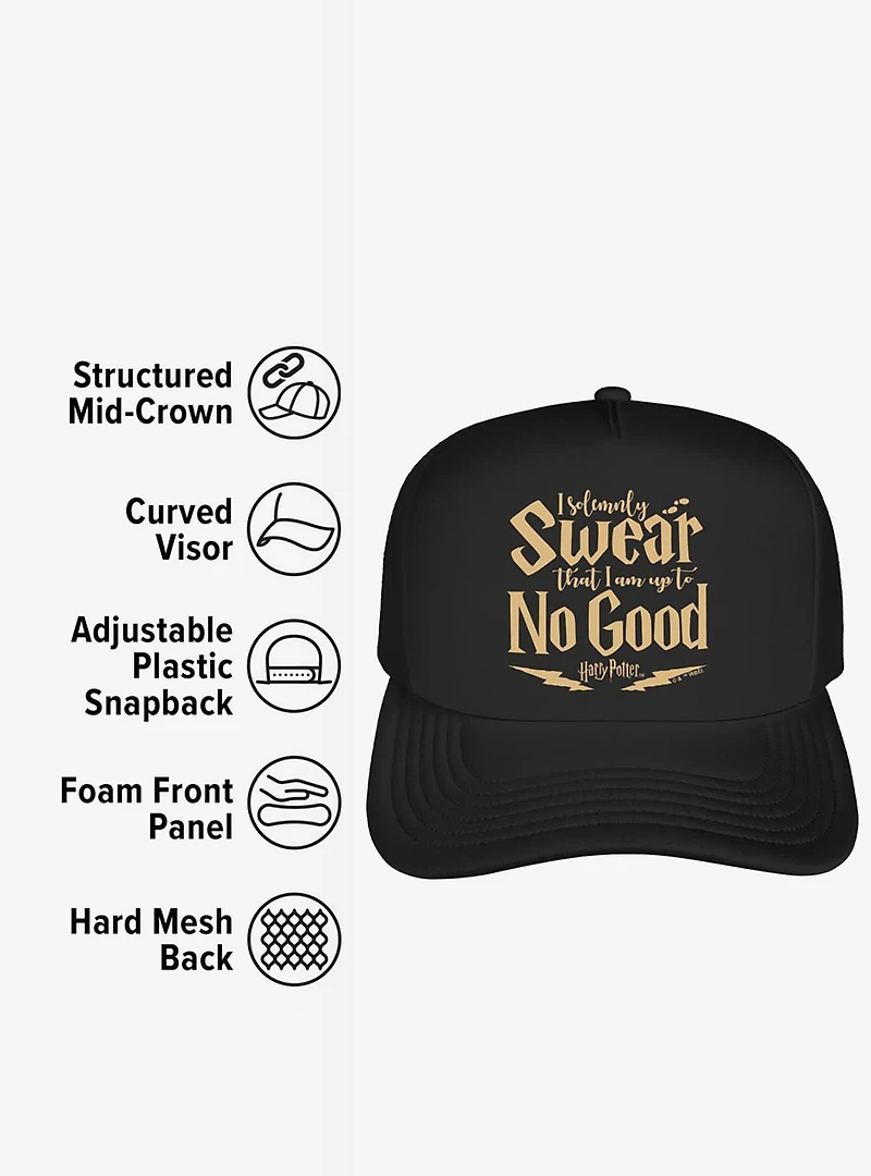 Harry Potter Solemnly Swear Up To No Good Foam Trucker Hat