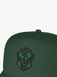 Harry Potter Slytherin Plaid Crest Foam Trucker Hat
