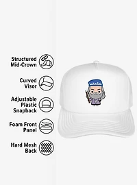 Harry Potter Dumbledore Cute Chibi Character Foam Trucker Hat