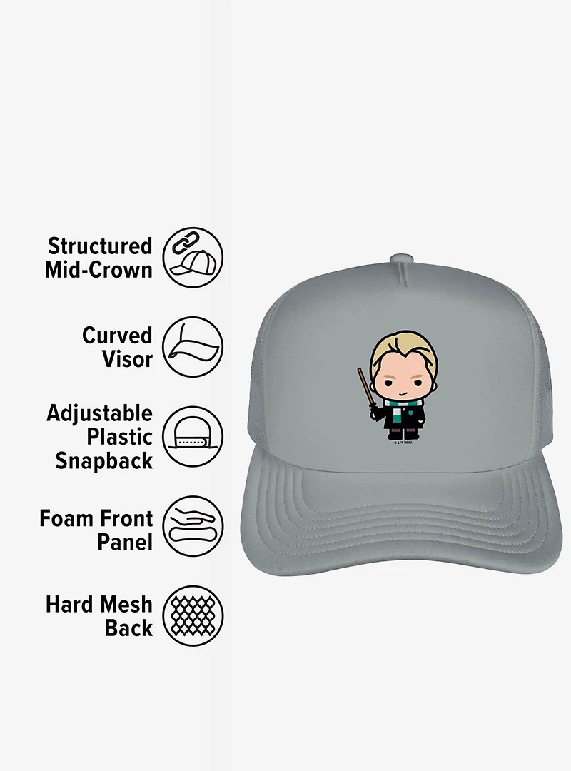 Harry Potter Draco Cute Chibi Character Foam Trucker Hat