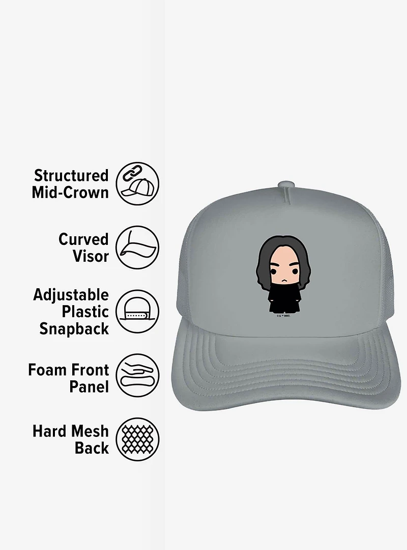 Harry Potter Snape Cute Chibi Character Foam Trucker Hat