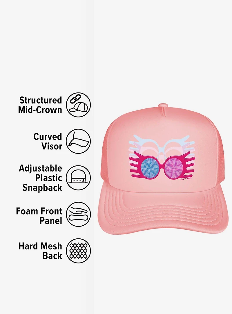 Harry Potter Luna Lovegood Specterspecs Foam Trucker Hat
