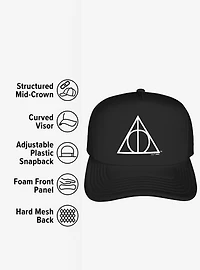 Harry Potter Deathly Hallows Symbol Foam Trucker Hat