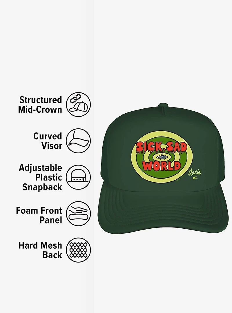 Daria Sick Sad World Foam Trucker Hat