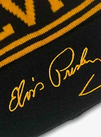 Elvis Presley Acrylic Knit Beanie With Pom