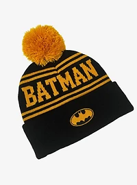 DC Comics Batman Acrylic Knit Beanie With Pom