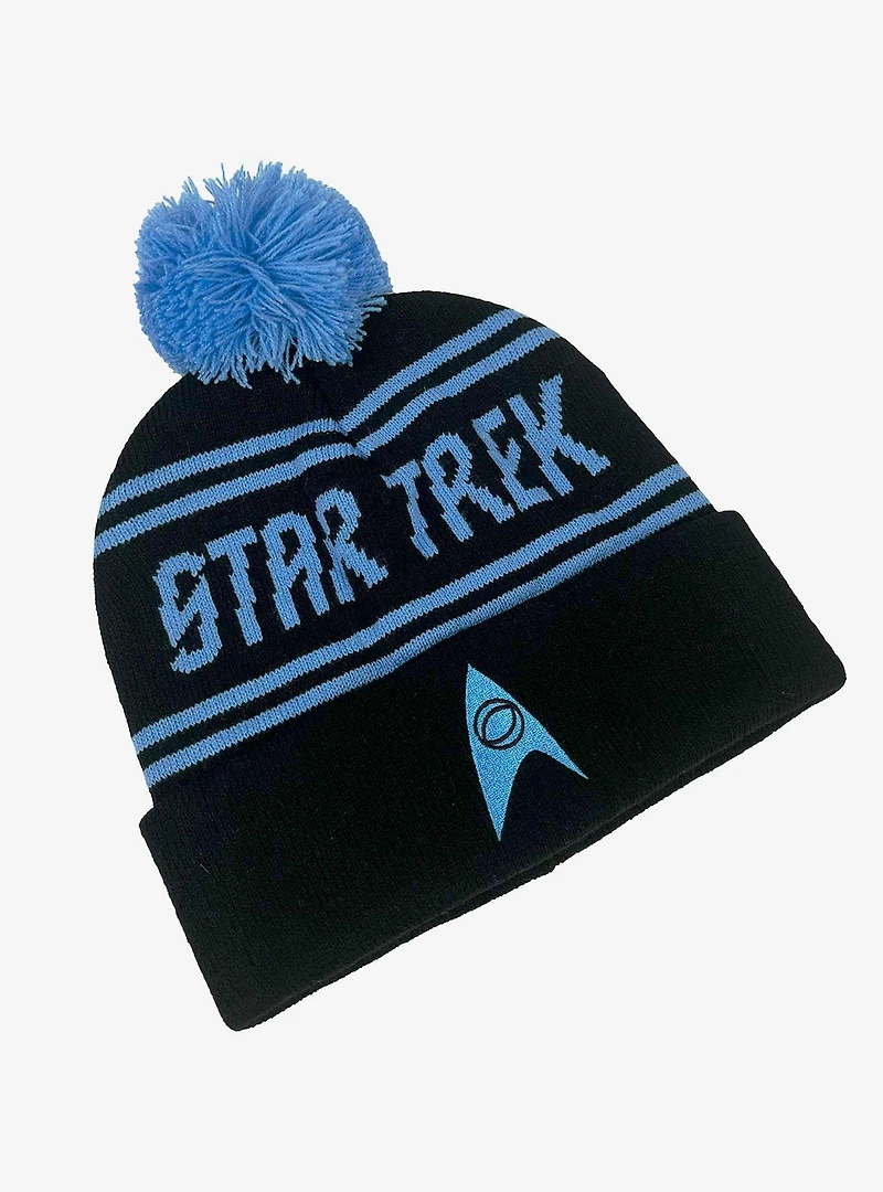 Star Trek Science Acrylic Knit Beanie With Pom