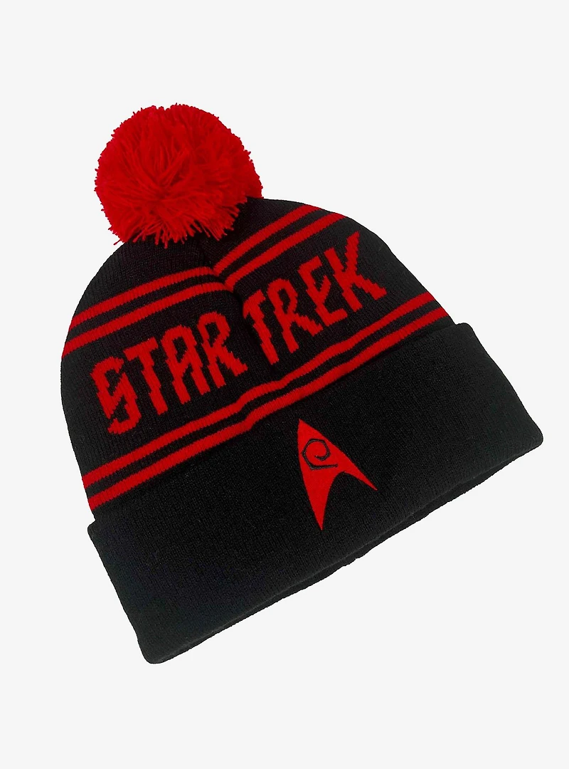 Star Trek Engineering Acrylic Knit Beanie With Pom