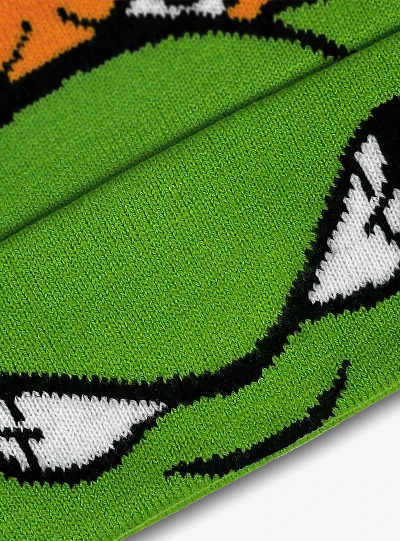 Teenage Mutant Ninja Turtles Michelangelo Face Acrylic Knit Beanie