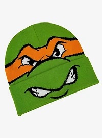 Teenage Mutant Ninja Turtles Michelangelo Face Acrylic Knit Beanie