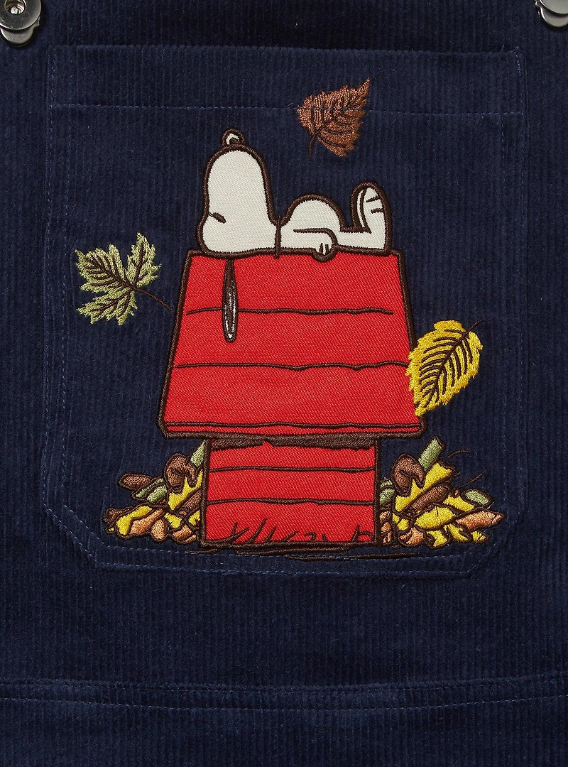 Peanuts Snoopy Fall Corduroy Overall Dress - BoxLunch Exclusive