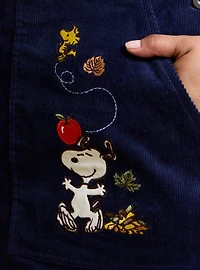 Peanuts Snoopy Fall Corduroy Overall Plus Dress - BoxLunch Exclusive