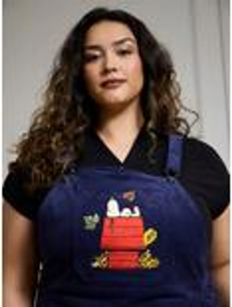 Peanuts Snoopy Fall Corduroy Overall Plus Dress - BoxLunch Exclusive