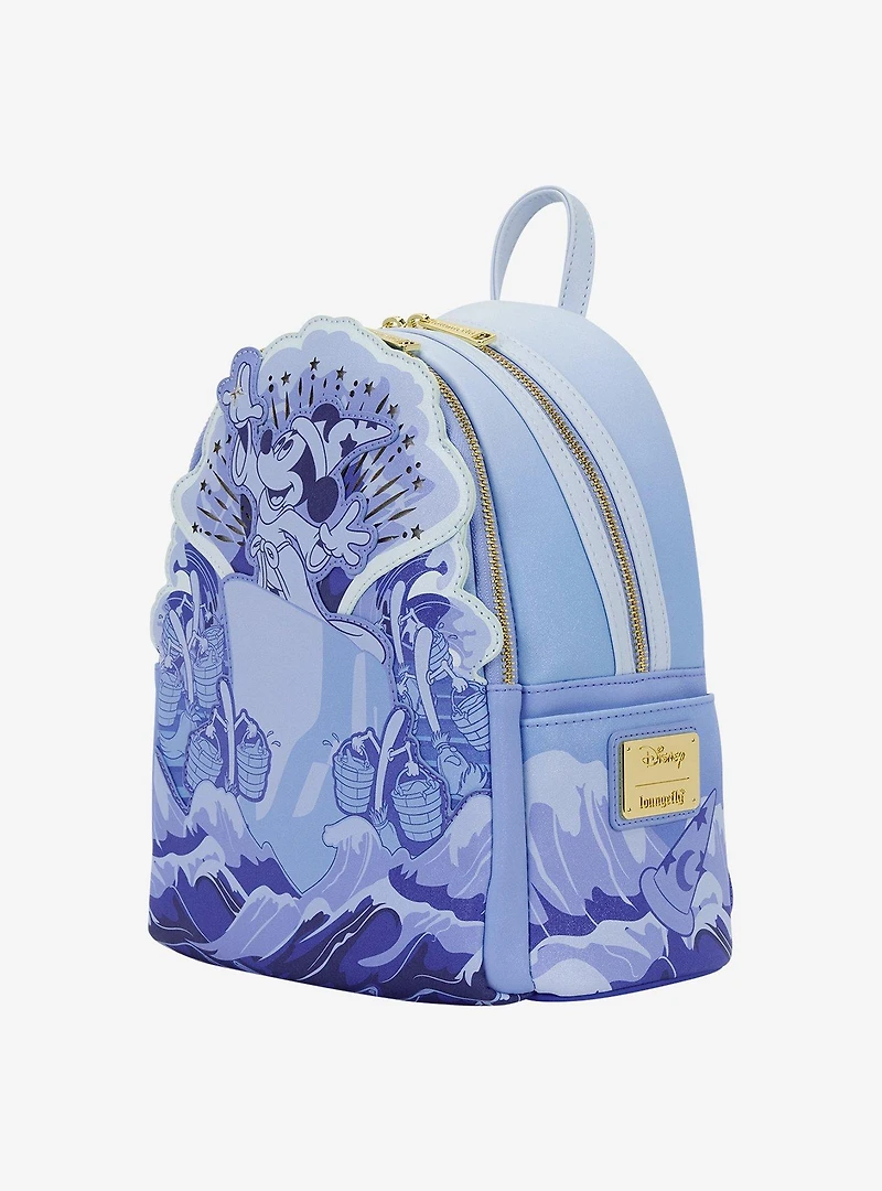 Loungefly Disney Fantasia Sorcerer Mickey Light-Up Mini Backpack