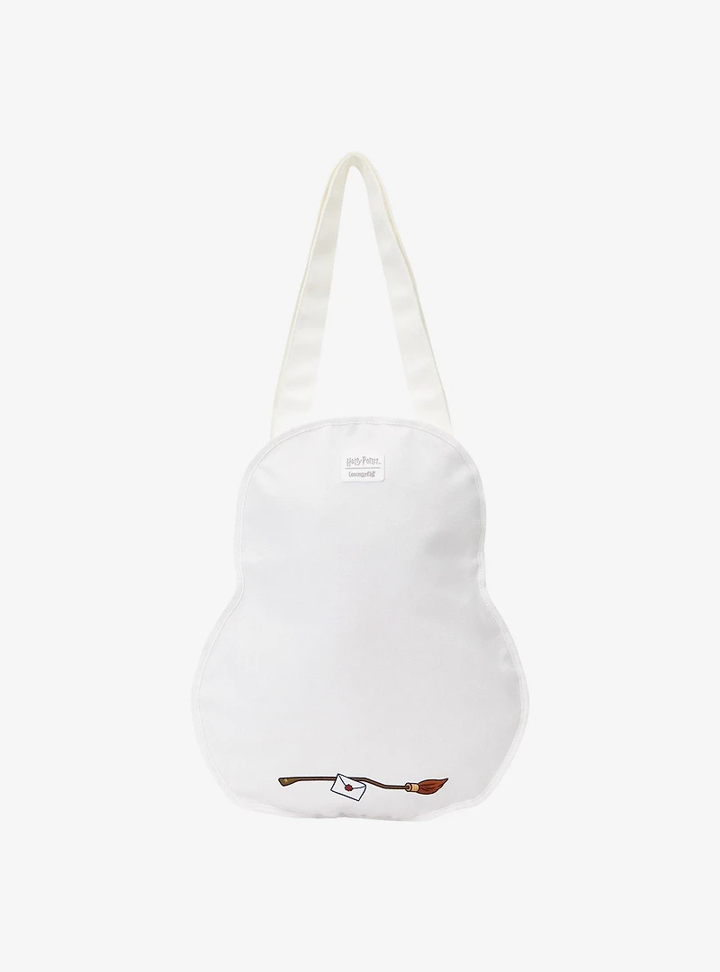 Loungefly Harry Potter Hedwig Figural Canvas Tote Bag