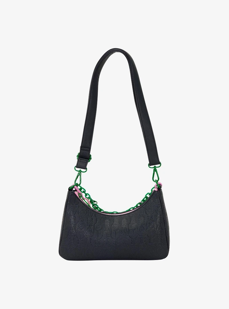 Loungefly Wicked: For Good Glinda & Elphaba Chain Charm Shoulder Bag