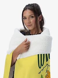 Garfield Where's The TV Silk Touch Sherpa Throw Blanket