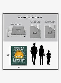 Garfield Stop For Lunch Silk Touch Sherpa Throw Blanket