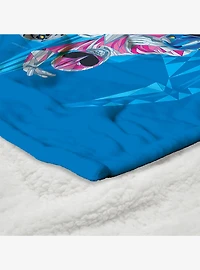 Mighty Morphin Power Rangers All Systems Go Silk Touch Sherpa Throw Blanket