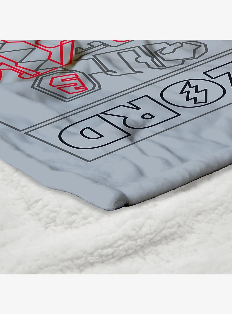 Mighty Morphin Power Rangers Megazord Silk Touch Sherpa Throw Blanket
