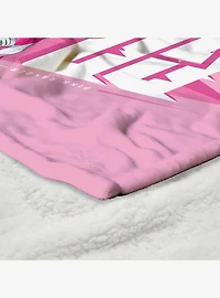 Mighty Morphin Power Rangers Pink and Yellow Silk Touch Sherpa Throw Blanket