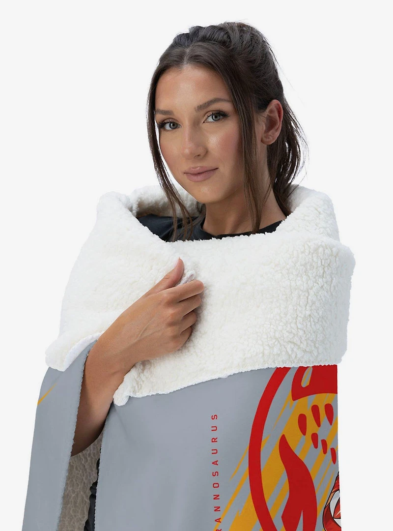 Mighty Morphin Power Rangers Red Ranger Silk Touch Sherpa Throw Blanket