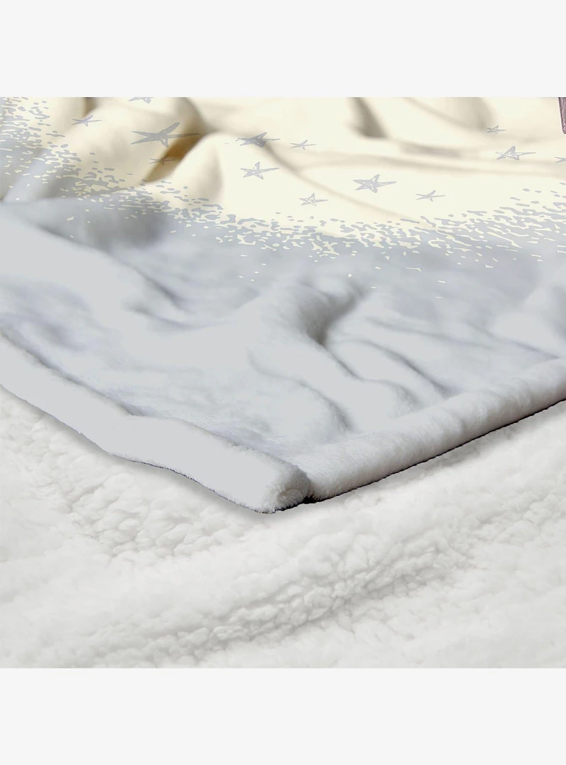 Where The Wild Things Are He Sailed Silk Touch Sherpa Throw Blanket
