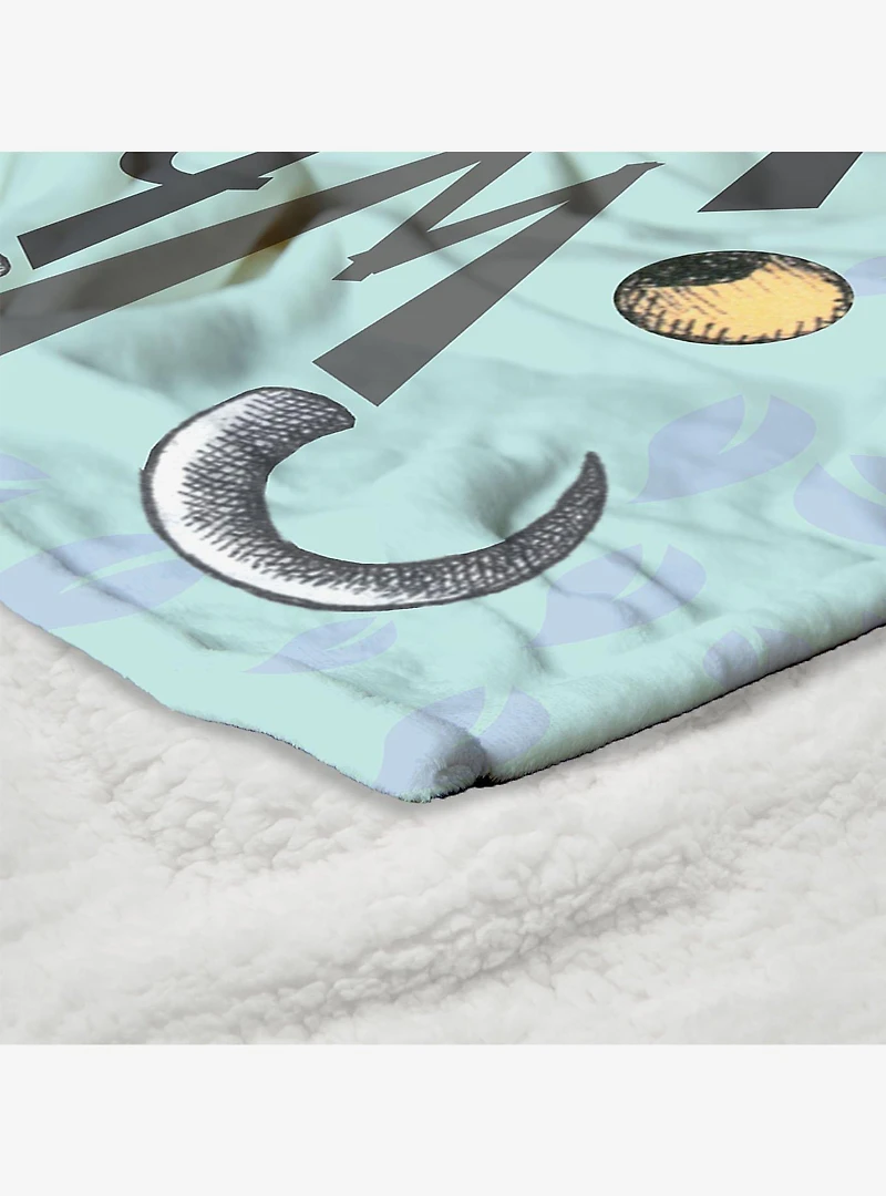 Where The Wild Things Are In The Leaves Silk Touch Sherpa Throw Blanket