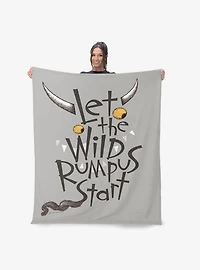 Where The Wild Things Are Wild Rumpus Silk Touch Sherpa Throw Blanket