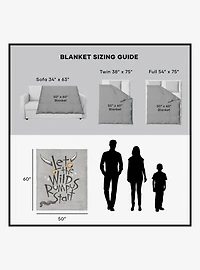 Where The Wild Things Are Wild Rumpus Silk Touch Sherpa Throw Blanket