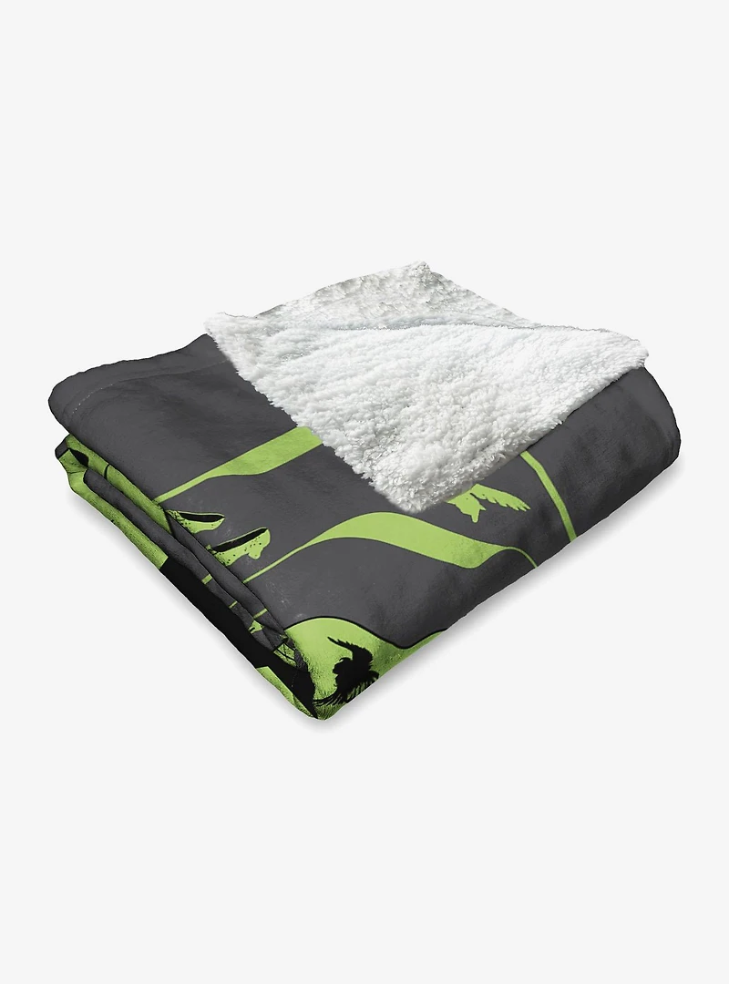 The Wizard of Oz Don't Add Water Silk Touch Sherpa Throw Blanket
