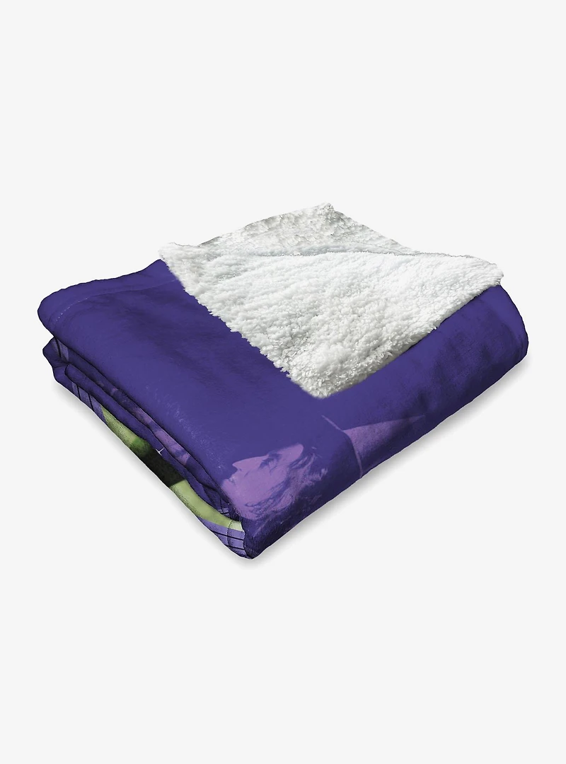 The Wizard of Oz Wicked Bad Silk Touch Sherpa Throw Blanket