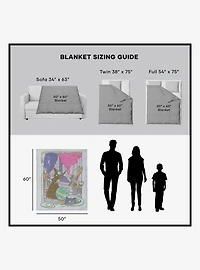 The Wizard of Oz Wicked Witch Silk Touch Sherpa Throw Blanket