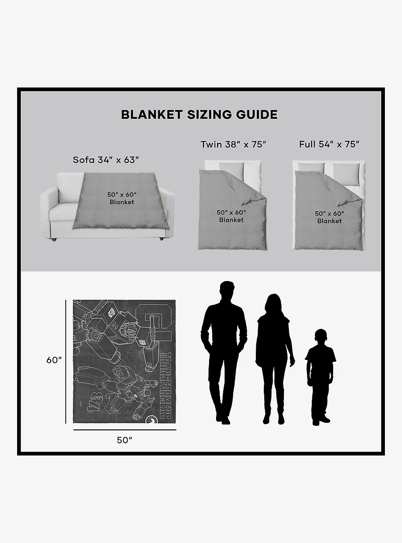 Transformers One Shall Stand One Shall Fall Silk Touch Sherpa Throw Blanket