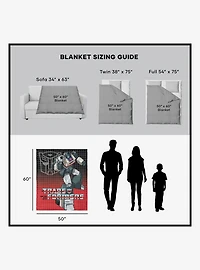 Transformers G1 Grid Bumblebee Silk Touch Sherpa Throw Blanket