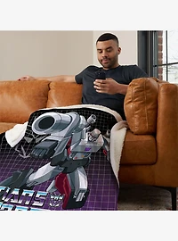 Transformers G1 Grid Jazz Silk Touch Sherpa Throw Blanket