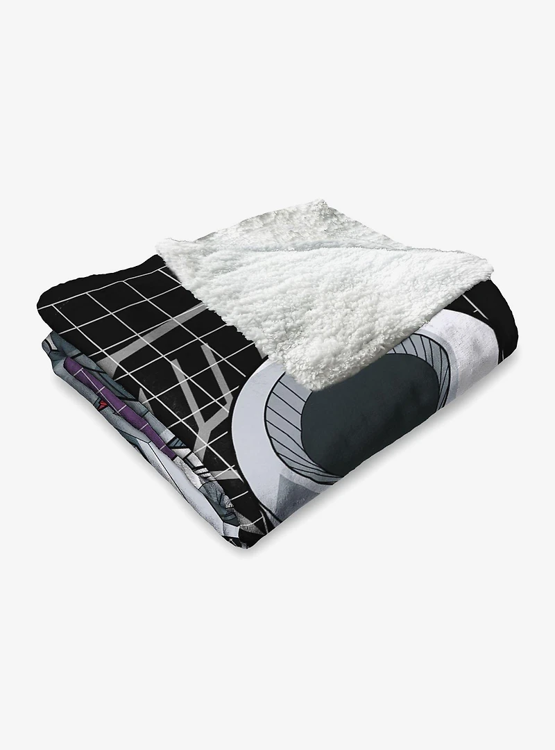 Transformers G1 Grid Jazz Silk Touch Sherpa Throw Blanket