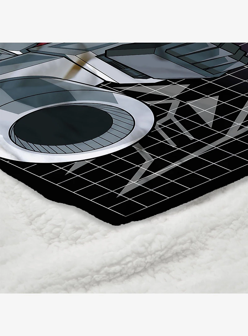 Transformers G1 Grid Jazz Silk Touch Sherpa Throw Blanket